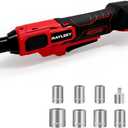 3/8" Cordless Ratchet Wrench for Milwaukee 18V Battery, 45 Ft-lbs(60 N.m) Power Electric Ratchet Tool Kit, Variable Speed Control, 7 Sockets, 1/4"Adapter & 3" Extension Bar (Tool Only)