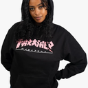Godzilla - WOMENS HOODIE - BLACK / PINK, Size M