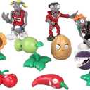 JHESAO 17PCS Plants PVZ Toys Set Figurines Zombies Series PVZ Plush PVC Toys New, Great Gifts for Kids and Fans, Birthday and Party