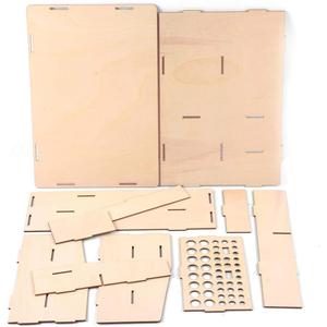 Wooden Paint Rack Shelf Holder Organizer - Durable Wood Module Stand for Pigment Ink Bottles, Acrylic Paints, and Tools - Perfect for Hobbyists and Artists