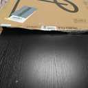 PRAISUN 55 inch Gaming Desk, LED & Power Outlets, Monitor Stand, Black