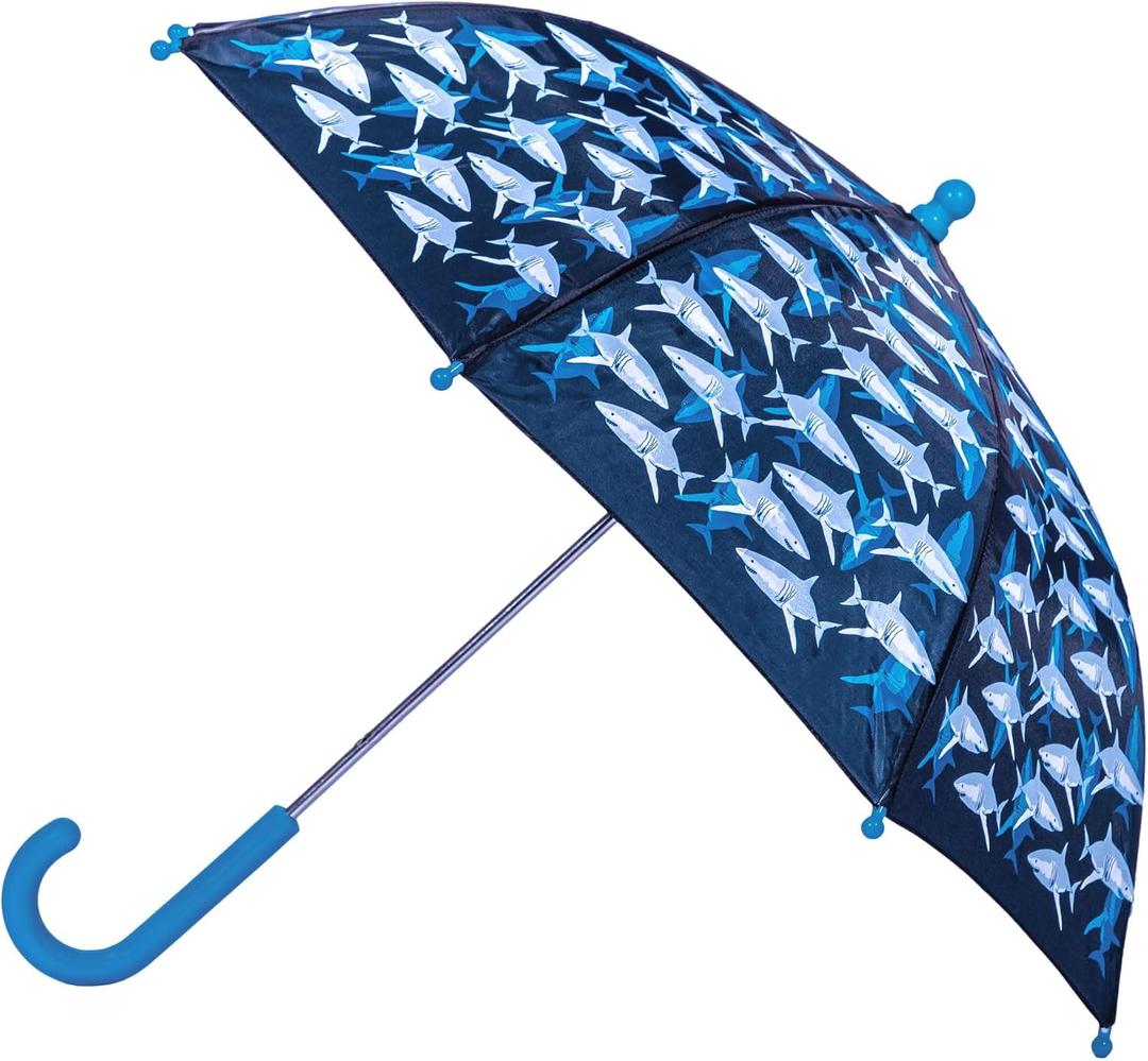 Wildkin Kids Umbrella – Rainproof Canopy, Curved Handle, Easy Hanging Design
