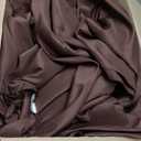 Large Window Drapes Panels Chocolate Faux Silk Blackout Luxury Curtains
