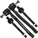 SCITOO 4pcs Front Suspension Kit Inner Tie Rod End Outer Tie Rod End Fit 2007-2012 For Hyundai For Elantra 2010-2013 For Kia Forte 2010-2016 Forte Koup 2012 Forte5
