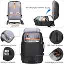 Rolling Backpack,travel backpack with wheels,Water Resistant carry on luggage with USB C Ports,Anti-Theft,wheeled backpack for travel,Business and Commuting