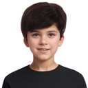 Boys Brown Wig Kids Short Brown Wigs Nature Layered Hair Wig Daily Party Halloween Costume Wigs for Children