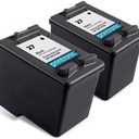 Compatible Ink Cartridge Replacement for HP 27 for Deskjet 3650 3845 PSC 1310 1315 2200 2171 Officejet 5608 Printers (2 Black)
