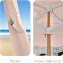 AMMSUN Beach Cabana with Fringe & Wood Pole, 7' x 7' Boho Canopy
Tassels, Easy Set Up, UV50+ Protection, Easy to Carry with Bag, Unique for Special Occasion and Parties, Pink Coral