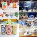 UEIEU gopiter Sea Shells - Beach Mixed Seashells - Various Size up to 2" Natural sea Shells for Crafting Fish Tank Vase Fillers Beach Theme Party Wedding Decor Home Decorations DIY Crafts (Color)