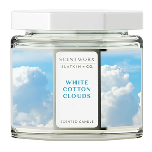 Scentworx 14.5 oz White Cotton Clouds 3-Wick Jar Candle