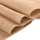 Burlap Table Runner 12 Inch by 50 Yards Natural Jute Hessian Burlap Roll Crafts Fabric Rolls with Sewn Edges for Country Rustic Party Wedding Decorations Farmhouse Kitchen Decor(12" x50Yard)