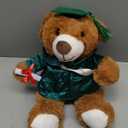 Foilswirl Graduation Bear 2026 with Gown Cap Tassel 14” Kelly Green Graduation Stuffed Animal Plush Bear Toy for Class of 2026 Prek Preschool Kindergarten High School College Graduate Gift