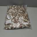 Women's Summer Leopard Print Casual Dress - Shirt Collar V-Neck Short Sleeve Flowy A-Line Dress (Brown, S)