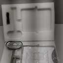 FASCINATE Rechargeable Wall Mounted Makeup Mirror with Lights, Bathroom Mirror Rectangle 8.7" Double Sided Touch Switch 1X 10X Magnifying Mirror with 3 Color Setting Extended Arm 360 Swivel Foldable