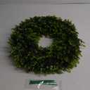Spring Summer Boxwoods Green Wreath for Front Door Decor, 20In Greenery Wreath All Seasons Artificial Wreaths for Wall Window Porch Home Farmhouse St Patricks Day Indoor Outdoor Decoration (20 inches)