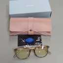 miyya Blue Light Blocking Glasses Women, Fashion Round Transparent Anti Blue Light Glasses with Anti Eyestrain & UV Glare (*Flesh Pink)
