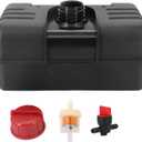 Fuel Tank With Cap Gas 4 Quart Compatible with Various Tecumseh Engines Including H35-45751Y HM100-159090H HM80-155490S HM80-155579T OHSK120-222005A & other models Replace #37290 & 34156