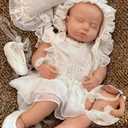 OtardDolls Reborn Baby Dolls Realistic Newborn 18 Inch Reborn Full Silicone Soft Body Real Life Washable with Clothes and Bottles