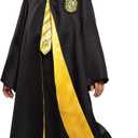 Harry Potter Robe, Official Hogwarts Wizarding World Costume Robes, Deluxe Kids Size Dress Up Accessory (Medium (7-8))