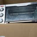 Gourmia Air Fryer Toaster Combo - 6-in-1 Multi-function Countertop Oven Adjustable Temperature & Timer, Fry Basket, Baking Pan, Oven Rack & Pullout Crumb Tray, Stainless Steel