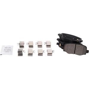 TRQ Rear Brake Pads Ceramic Compatible with 2015-2017 Chrysler 200 2014-2021 Jeep Cherokee
