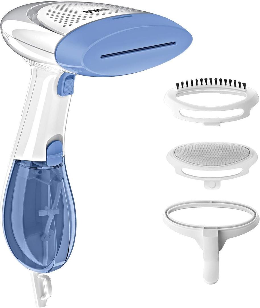 Conair Handheld Garment Steamer for Clothes, ExtremeSteam 1200W, Portable Handheld Design, White/Blue