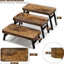 Cupcake Stand, 3 Tier Serving Tray Foldable Tiered Tray Stand Dessert Table Display Set Risers Display Stands Rustic Farmhouse Decor Food Tray for Cupcakes, Charcuterie, Fruit & Veggie
