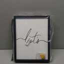 Set of 3 Framed Farmhouse Let's Stay Home Sign 11x14 Above Bed Wall Decor for Bedroom Decor Wall Art Wood Signs 11x14Black