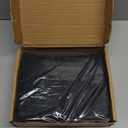 Amazon Basics Lightweight Super Soft Easy Care Breathable Microfiber 4 Piece Cozy Comfortable Bed Sheet Set, Wrinkle Resistant with 14-Inch Deep Pockets, Queen, Black, Solid