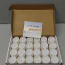 Homemory Cool White Flameless LED Tea Lights Candles, 200+Hour Battery Operated Fake Electric Votive TeaLights for Christmas, DIY Mood Lighting, Party, Holiday, Funeral, Home Decor, 24-Pack