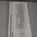 Wireless Keyboard and Mouse Combo, Full Size Silent Ergonomic Keyboard and Mouse, Long Battery Life, Optical Mouse, 2.4G Lag-Free Cordless Mice Keyboard for Computer, Mac, Laptop, PC, Windows (Black)