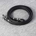 LeaTure Black Leather Camera Neck Shoulder Strap for Canon Sony Nikon Camera