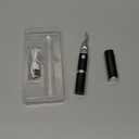 Heated Eyelash Curler, 2 in 1 Eye Lash Curler and Eyebrow Trimmer for Women with 2 Temperature Modes, USB Rechargeable Electric Eyelash Curler, Anti-Burn Design, Ideal Gift for Women (Black)