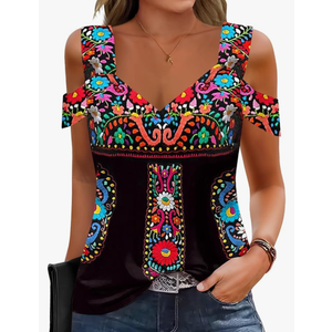 Soesdemo Summer Tops Womens Tunic Top Short Sleeve Cold Shoulder V Neck Loose Fit Basic Tee Casual Tops Shirts Blouse 2XL