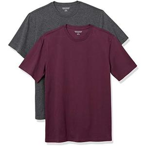 Amazon Essentials Men's Short Sleeve T-Shirts, Slim-Fit, Crewneck, Pack of 1 size L