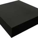 FoamTouch 5" Thick, 24" Long x 24" Wide Charcoal High Density Foam, Square Charcoal Foam Ideal for Foam Padding, Seat Replacement, Chair Cushion Replacement, Wheelchair Seat Cushion and More (1 Pack)