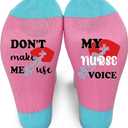 FQPJA Nurse Socks For Women, Blessed Nurse Socks Gifts For Nurse's Day Nurse's Week, Female Nurses Appreciation Christmas Thanksgiving Birthday Gifts For Cna Rn, Funny Nursing Sock -A21