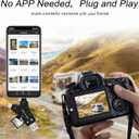 SD Card Reader for iPhone/ipad/Android/Mac/Computer/Camera,4 in1 Micro SD Card Reader Trail Camera Viewer, Portable Memory Card Reader SD Card Adapter for SD and TF Cards(Black)