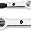 (4 Pack) Metal Nut Splitter Cracker,Heavy Duty Nut Splitter Broken Damaged Nut Removal Splitting Tools,Manual Pressure Nut Cracker Remover Extractor Tool,With portable storage box by FYIYI