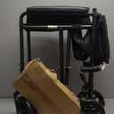 Drive Medical TR37E-SV Lightweight Folding Transport Wheelchair with Swing-Away Footrest, Silver (1 Count (Pack of 1))