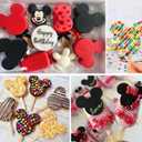 4 x Sidosir 3Pcs Gummy Mouse Candy Molds, Non-stick Silicone Candy Molds for Making Crayons, Chocolate,Cake Pops, Ice tube,wax melt
