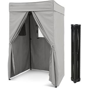 EAGLE PEAK Flex Compact 4x4 Pop-up Canopy Changing Room, Portable Privacy Dressing Room for Indoor Fashion Photoshoots, Camping, or Pool, Gray