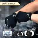 ATERCEL Workout Gloves for Men and Women, Exercise Gloves for Weight Lifting, Cycling, Gym, Training, Breathable and Snug fit (Black, M)