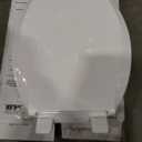 KOHLER 4636-RL-0 Cachet ReadyLatch Elongated Slow Close Toilet Seat, Soft Close Toilet Seat Quiet Lid, Contoured Grip-Tight Bumpers Installation Hardware, Apartment Essentials, White
