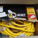 Southwire Yellow Jacket Super Heavy Duty Extension Cord - Outdoor Power Solution for Tools & Generators - 10 Gauge T-Blade Plug with Lighted End - 100 Foot