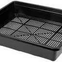 BeGrit Soil Blocking Trays 15x12 inch Seed Starter Trays 4 Pack Mesh Trays for Seedling, Microgreen, Soil Blocks, Wheatgrass