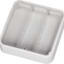 DULRLLY Clear Acrylic Display Shelf Case for Collections Dustproof Display Box Showcase for Miniature Figurines Wall Mounted Doll Display Stand Organizer for Toys (White)