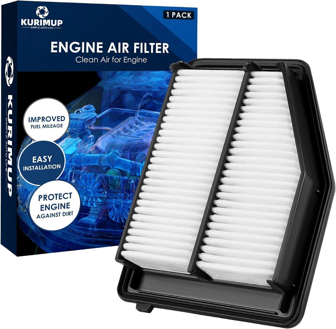 CA11113 Replacement Engine Air Filter, Efficient Filtration Offers 99% Air Purification, Fit for Honda Civic 1.8L L4 Only Gas (2012-2015) and Acura ILX Base 2.0L L4 Gas (2013-2015).