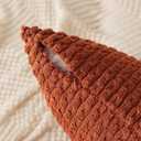 Kevin Textile Fall 2 Packs Boho Decorative Throw Pillow Covers 20x20 Inch for Living Room Couch Bed Sofa Rustic Modern Farmhouse Home Decor Soft Corduroy Square Cushion Case, Rust