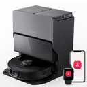 roborock S8 MaxV Ultra Robot Vacuum & Sonic Mop, 10000 Pa Suction, Corner to Edge Deep Cleaning, Hot Air Self-Drying, Auto Empty & Refill, Detergent Dispenser, Obstacle Avoidance, Black